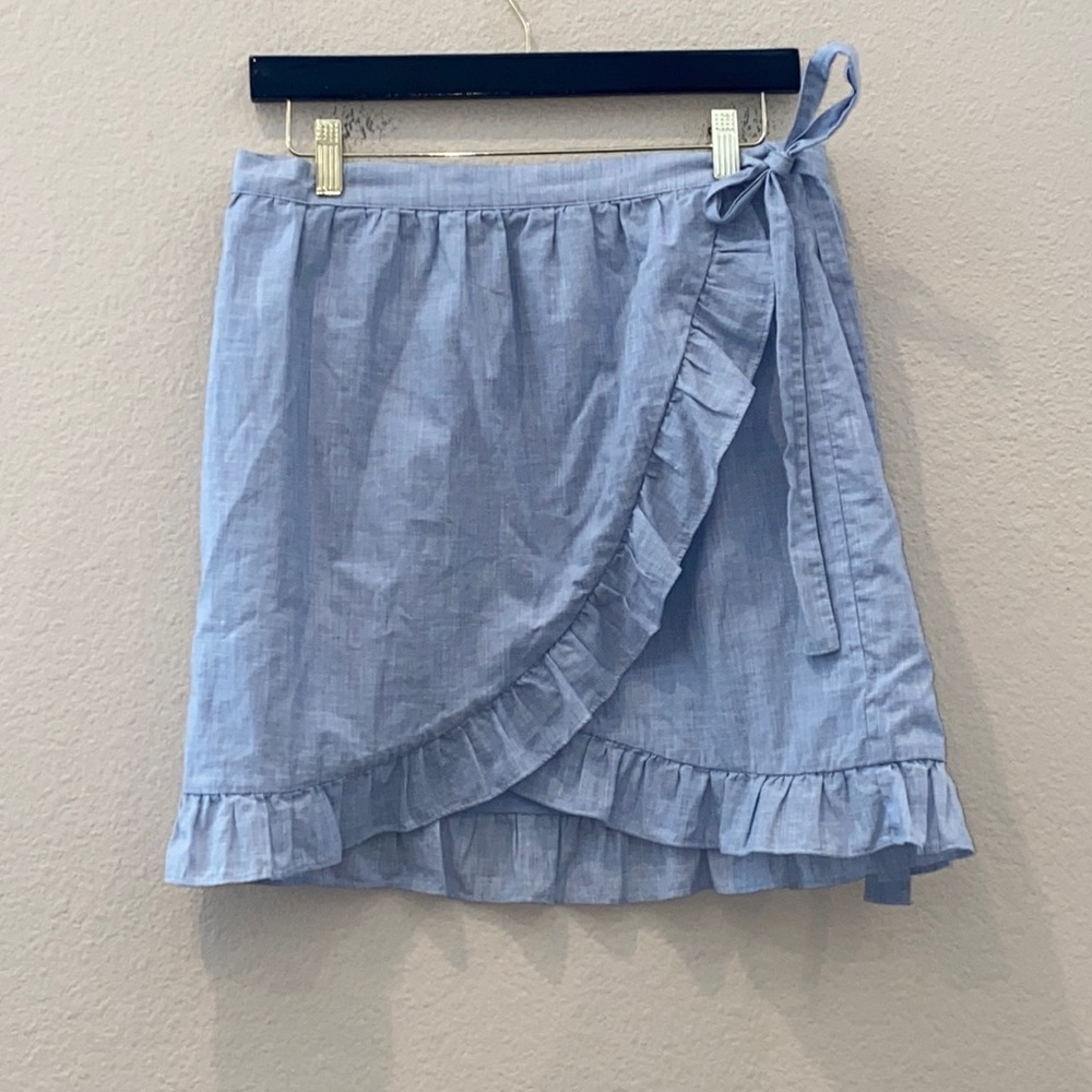 Madewell Meadow Ruffle Wrap Skirt size 8